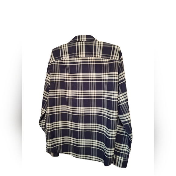 Untuckit Shirt Mens Delucca Blue Plaid Lightweight Button Down Shirt Men's Large - Picture 3 of 4